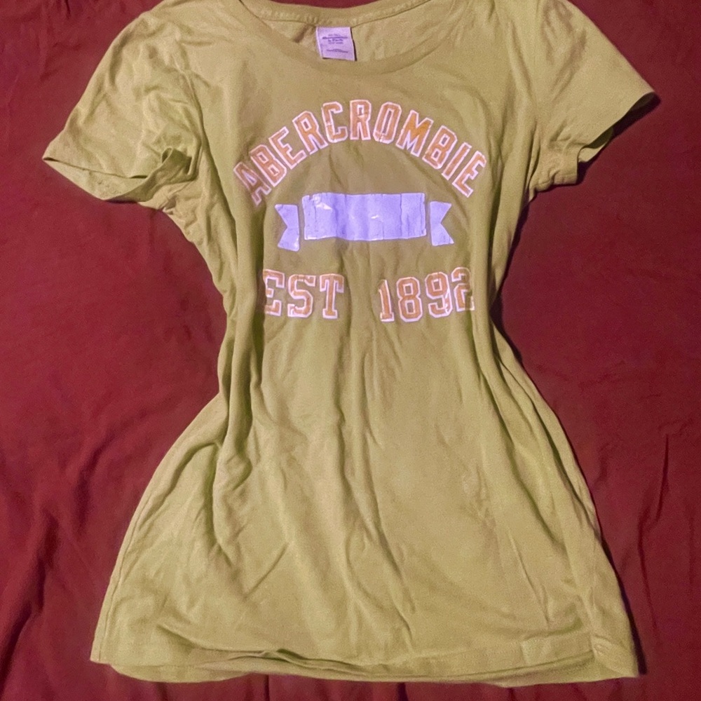 Abercrombie & Fitch Light Green Graphic Tee